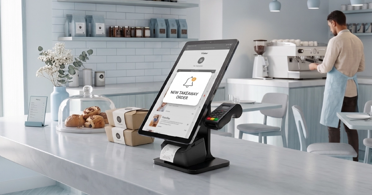 POS-integrated digital ordering system connecting restaurant operations and guest orders