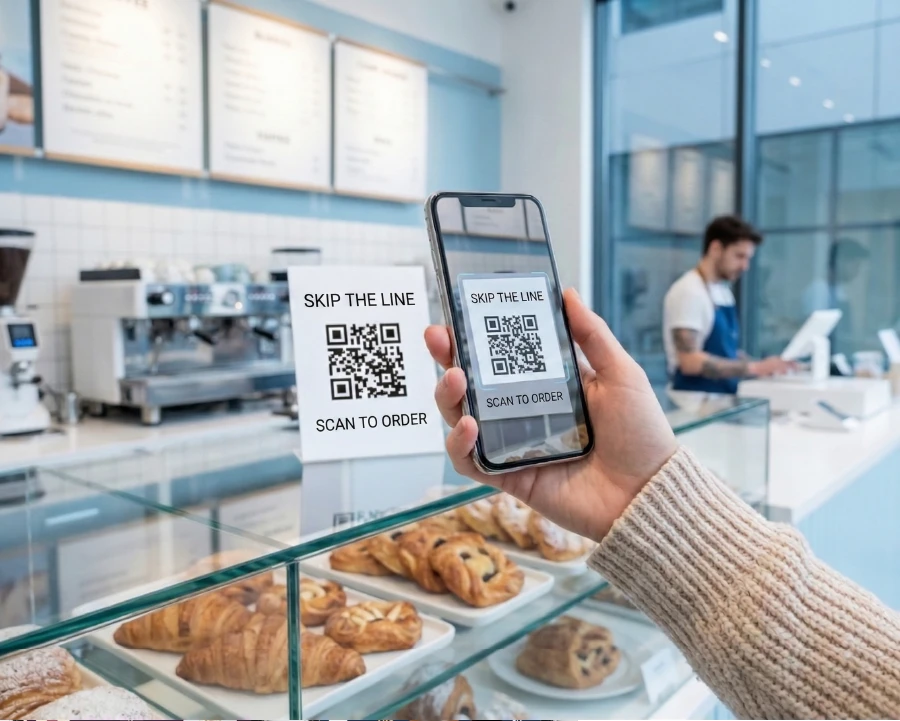 QR ordering for high-volume takeaway restaurant