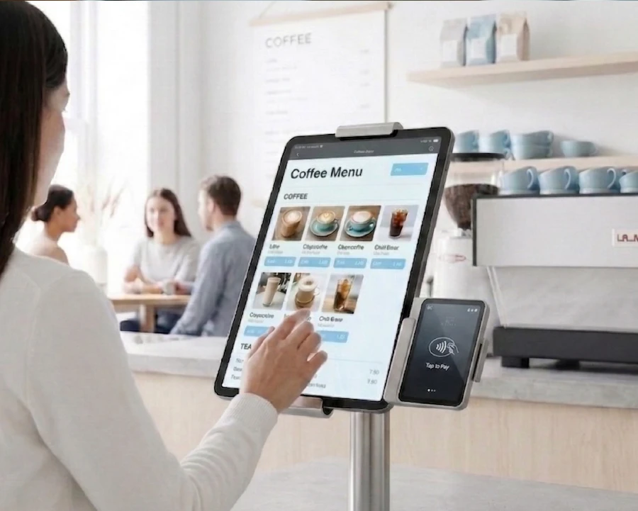 Tablet ordering system for takeaway restaurant